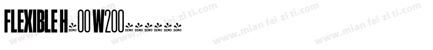 Flexible H400 W200字体转换